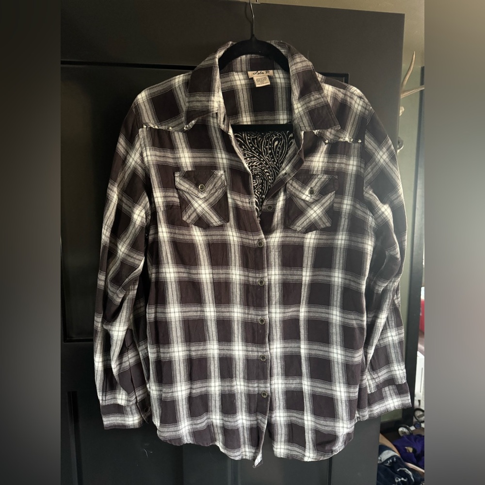 Lola P. Plaid Shirt